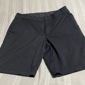 Men's Classic Black Pinstripe Shorts